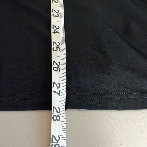 Loose Mock Neck Sheer Collar Solid Bodice Black Size Small NWT - Picture 7 of 8